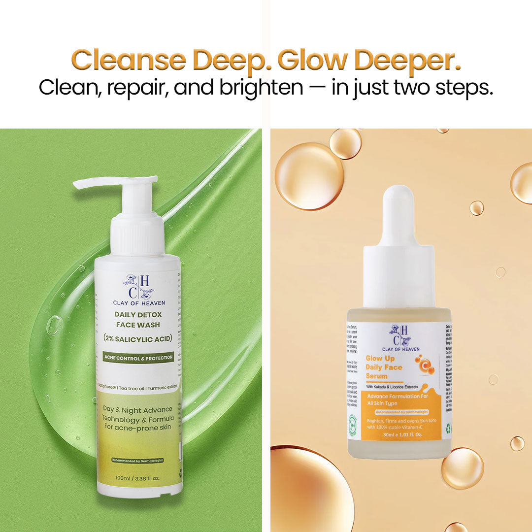 Bright Skin Combo – Face Wash + Glow Up Serum